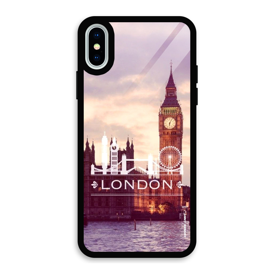 City Tower Glass Back Case for iPhone X