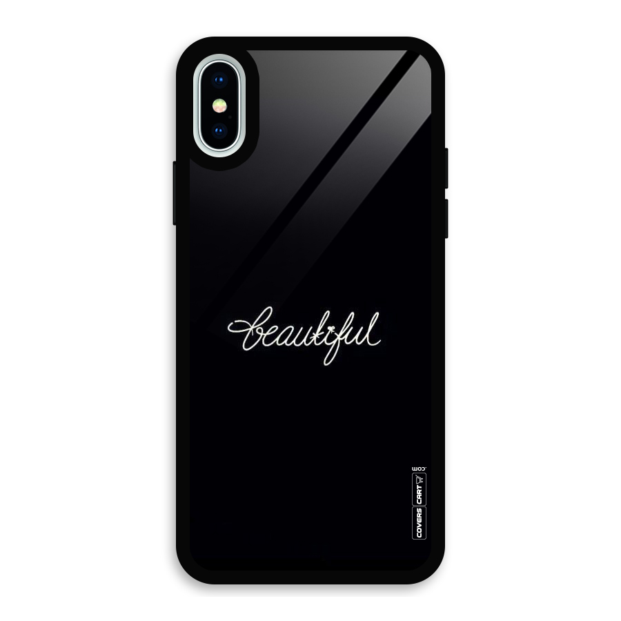 Classic Beautiful Glass Back Case for iPhone X