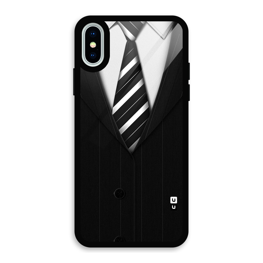 Classic Ready Suit Glass Back Case for iPhone X