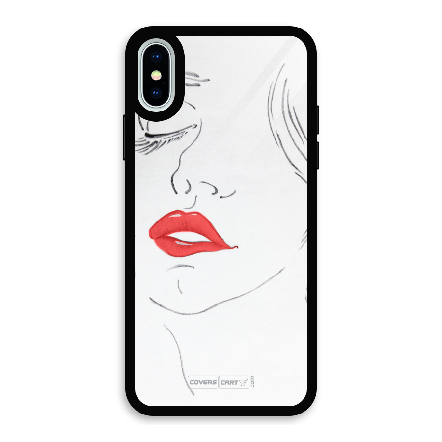 Classy Girl Glass Back Case for iPhone X
