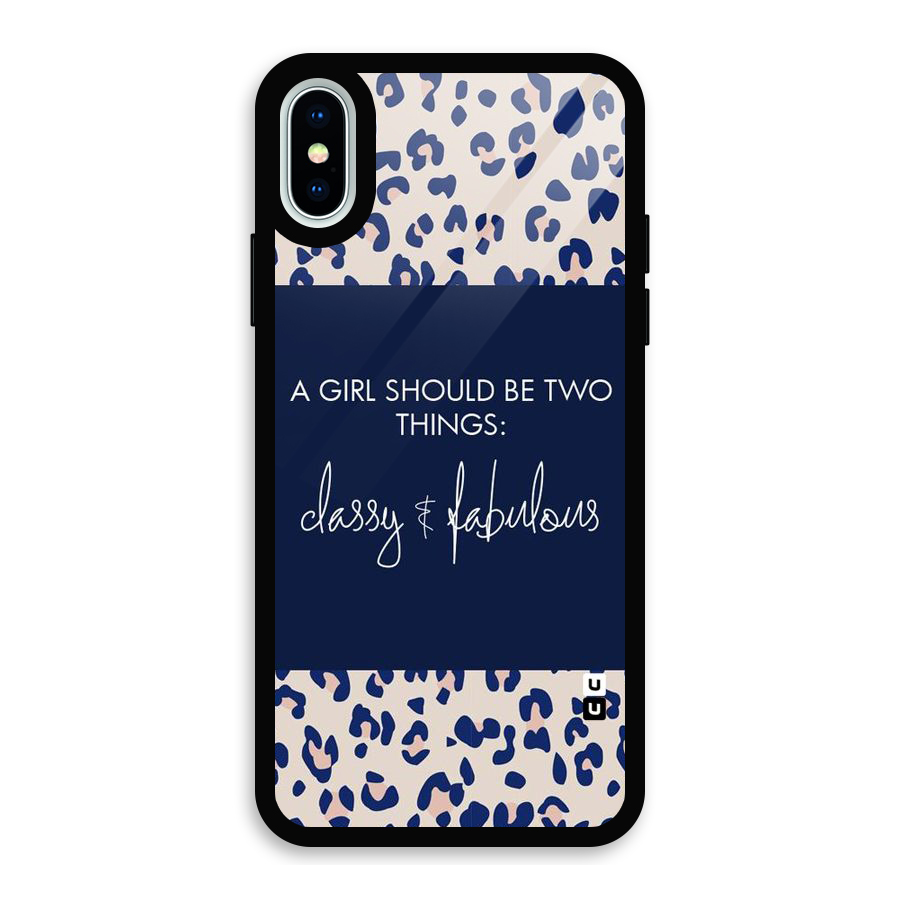 Classy and Fabulous Glass Back Case for iPhone X