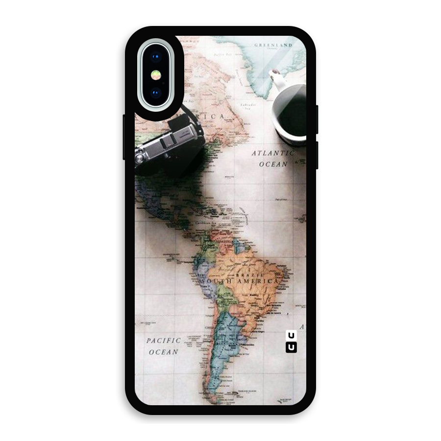 Coffee And Travel Glass Back Case for iPhone X