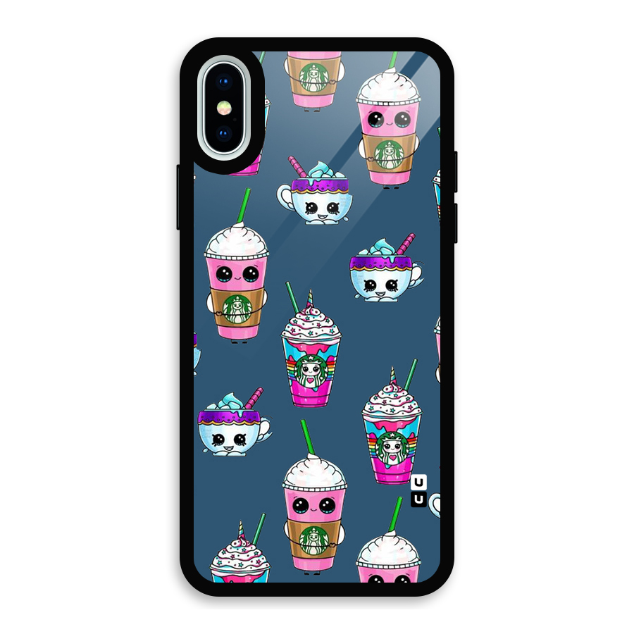 Coffee Mugs Glass Back Case for iPhone X