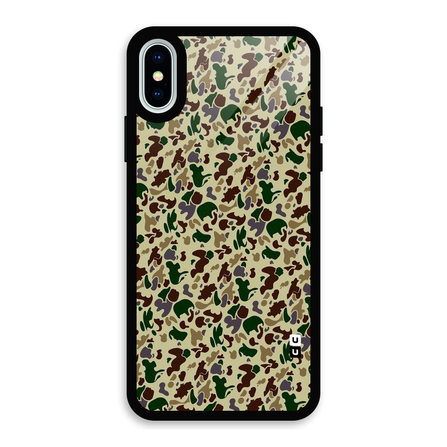 Colored Shapes Glass Back Case for iPhone X