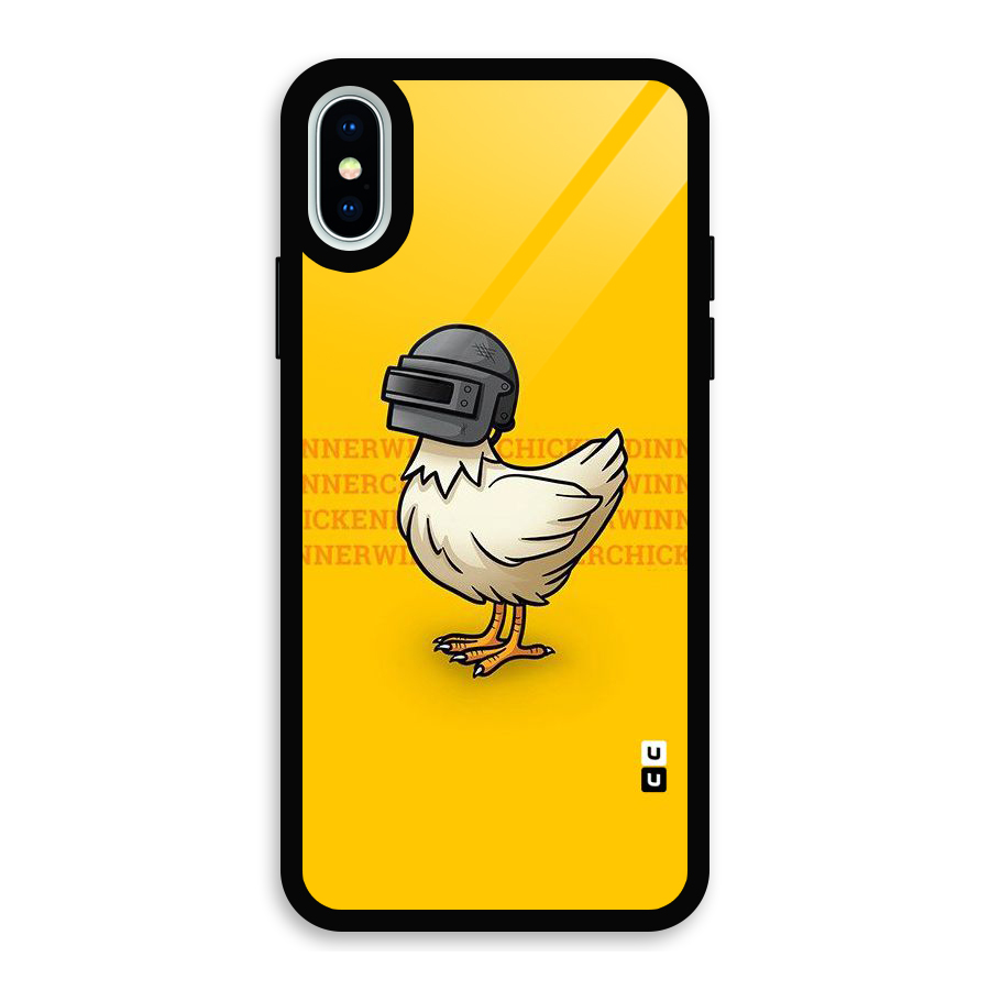 Cute Mask Glass Back Case for iPhone X