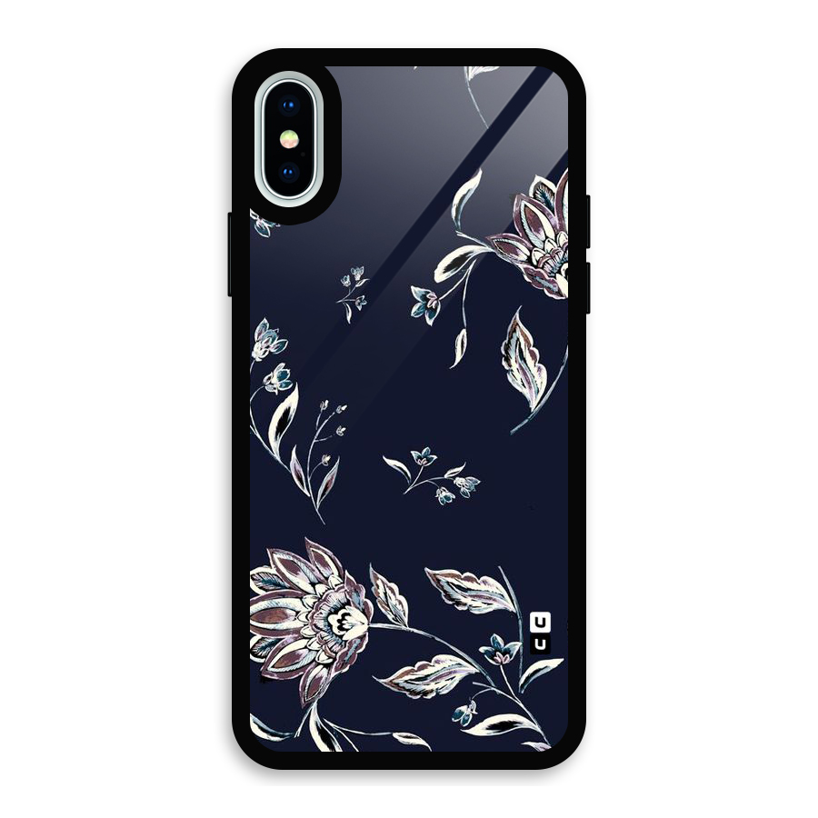 Cute Petals Glass Back Case for iPhone X