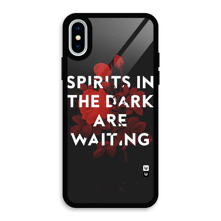 Dark Spirits Glass Back Case for iPhone X