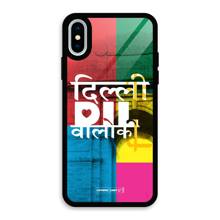 Delhi Citystyle Glass Back Case for iPhone X