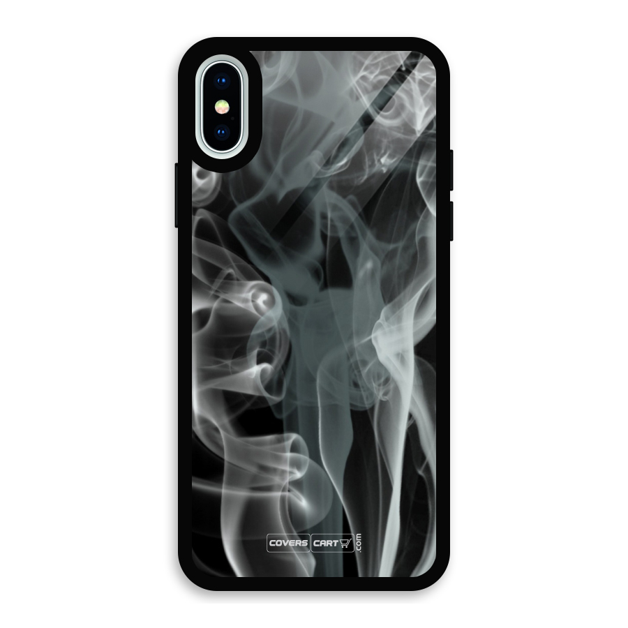 Dense Smoke Glass Back Case for iPhone X