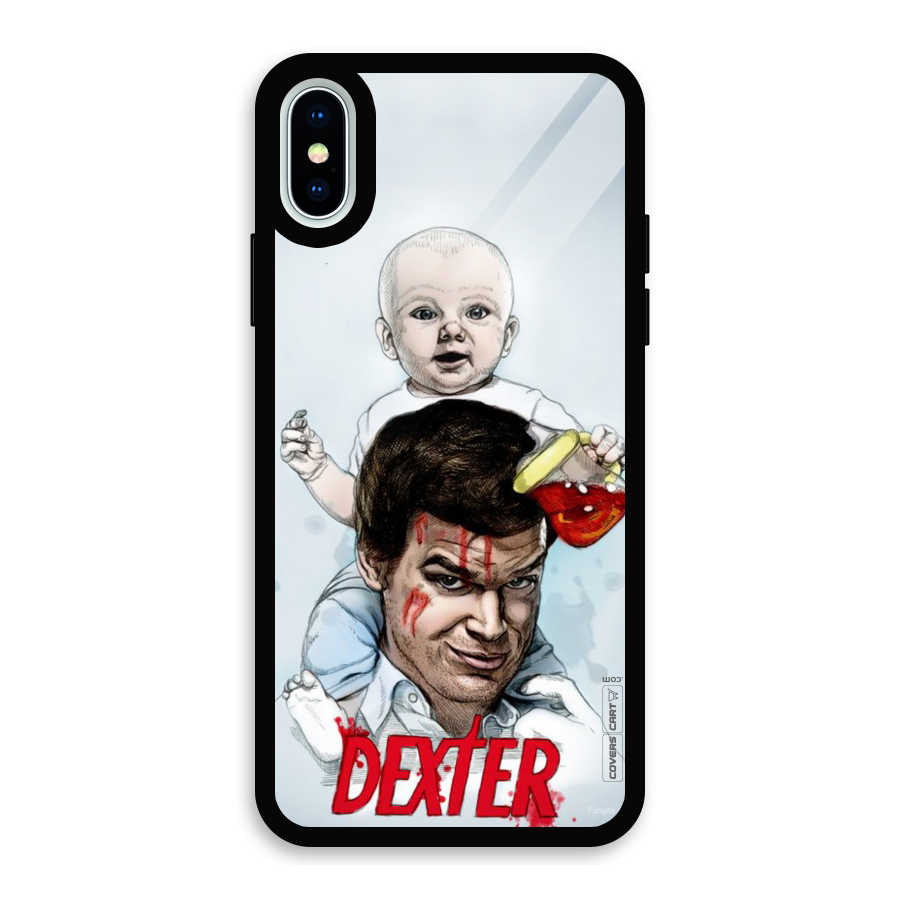 Dexter Artwork Glass Back Case for iPhone X