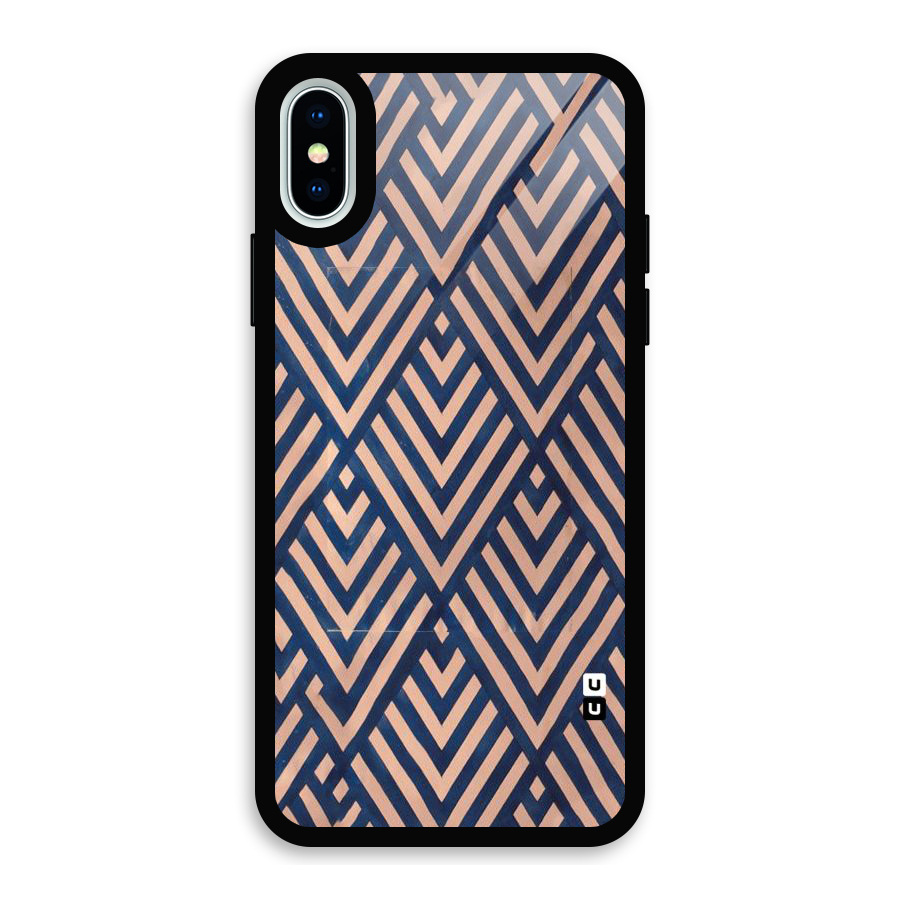 Diamond Blues Glass Back Case for iPhone X