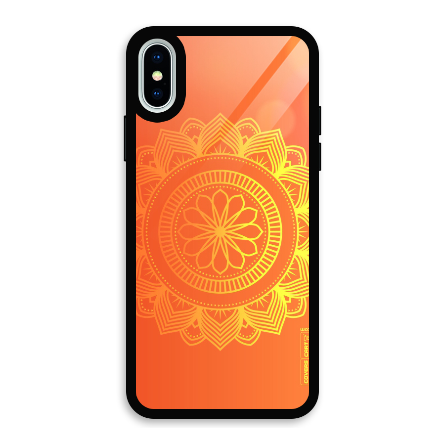 Diwali Rangoli Glass Back Case for iPhone X