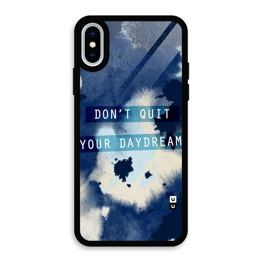 Dont Quit Glass Back Case for iPhone X