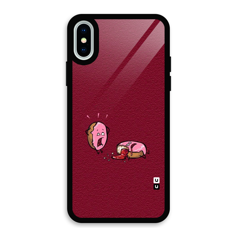 Donut Murder Glass Back Case for iPhone X