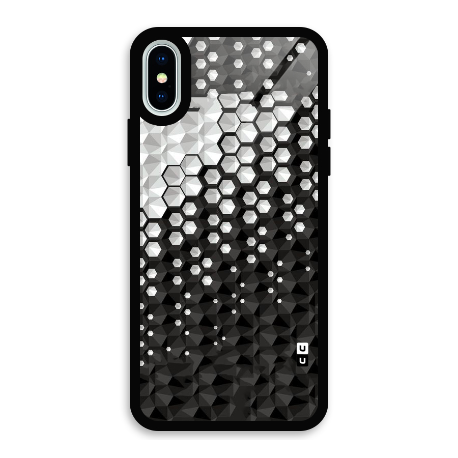 Elite Hexagonal Glass Back Case for iPhone X