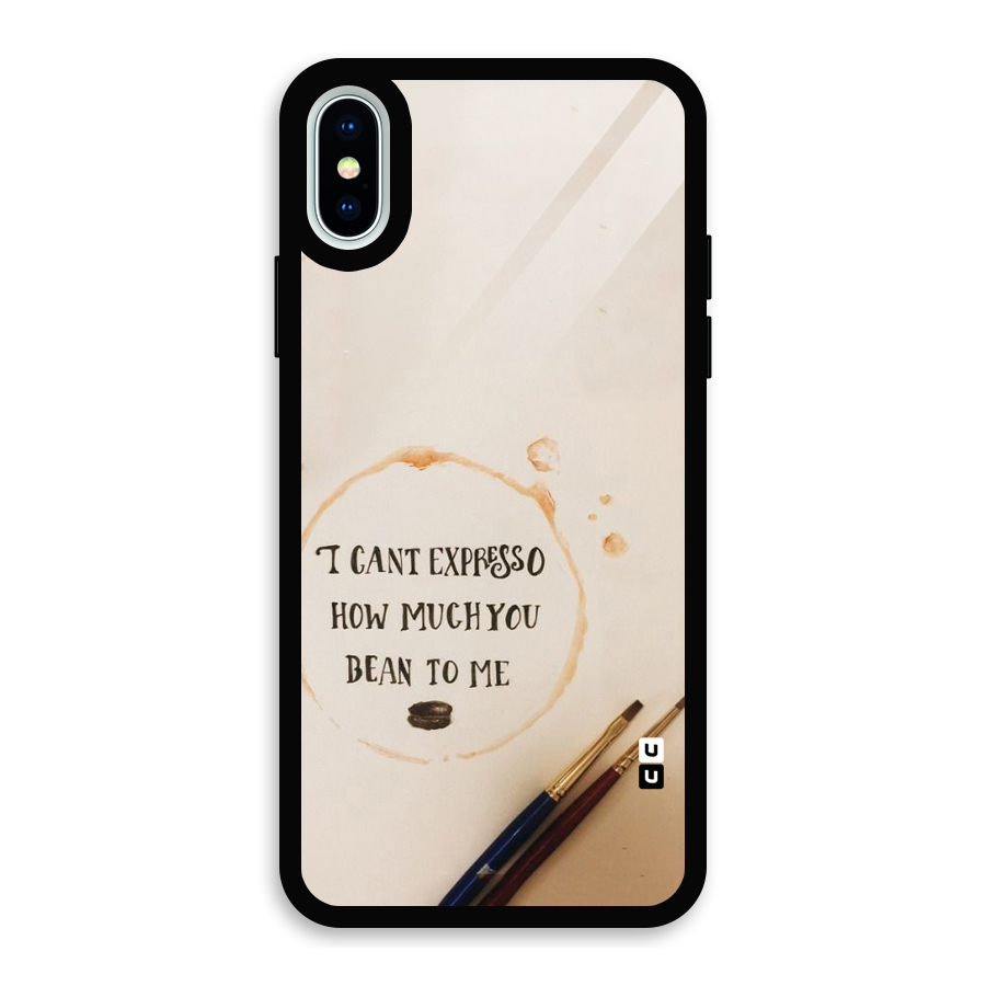 Espresso Bean Glass Back Case for iPhone X
