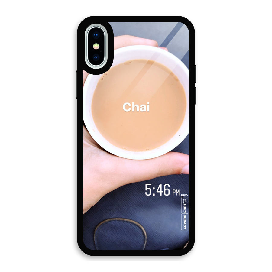 Evening Tea Glass Back Case for iPhone X