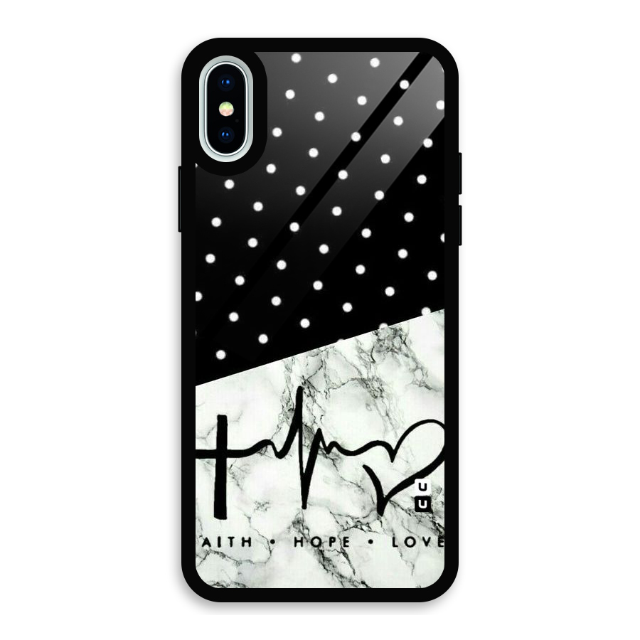 Faith Love Glass Back Case for iPhone X