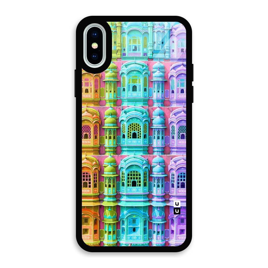 Fancy Architecture Glass Back Case for iPhone X