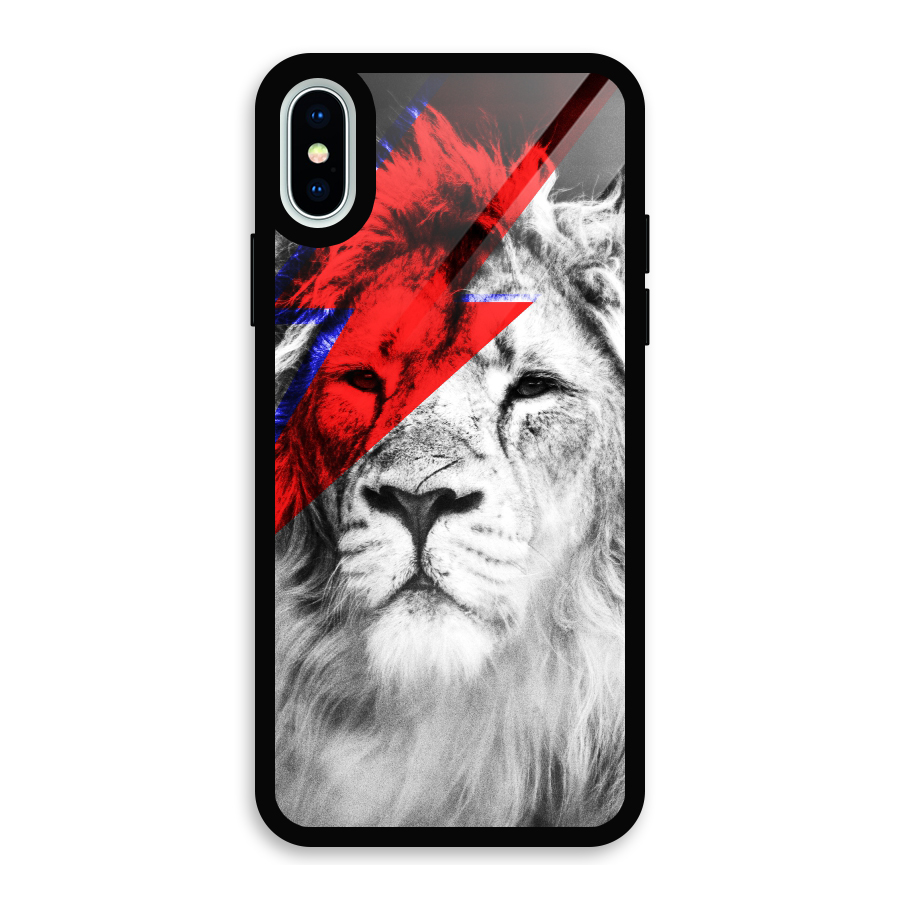 Fearless Lion Glass Back Case for iPhone X