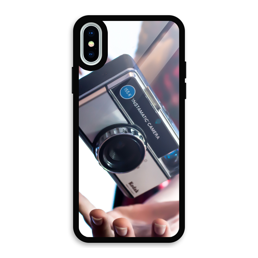Floating Camera Glass Back Case for iPhone X
