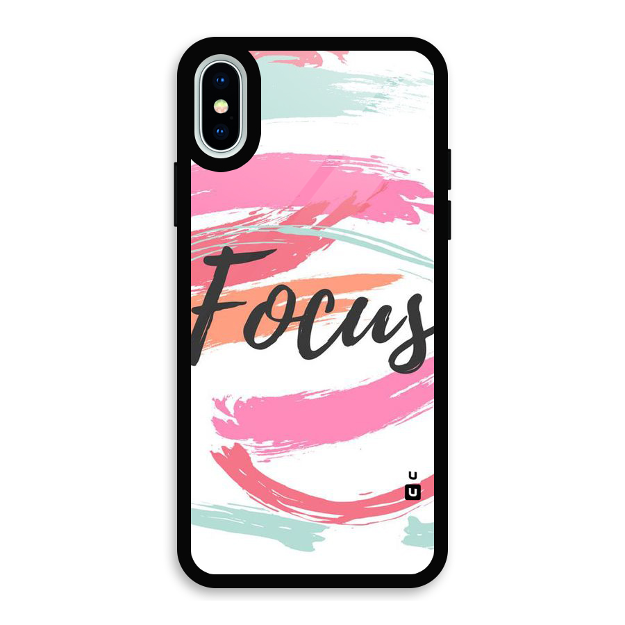 Focus Colours Glass Back Case for iPhone X