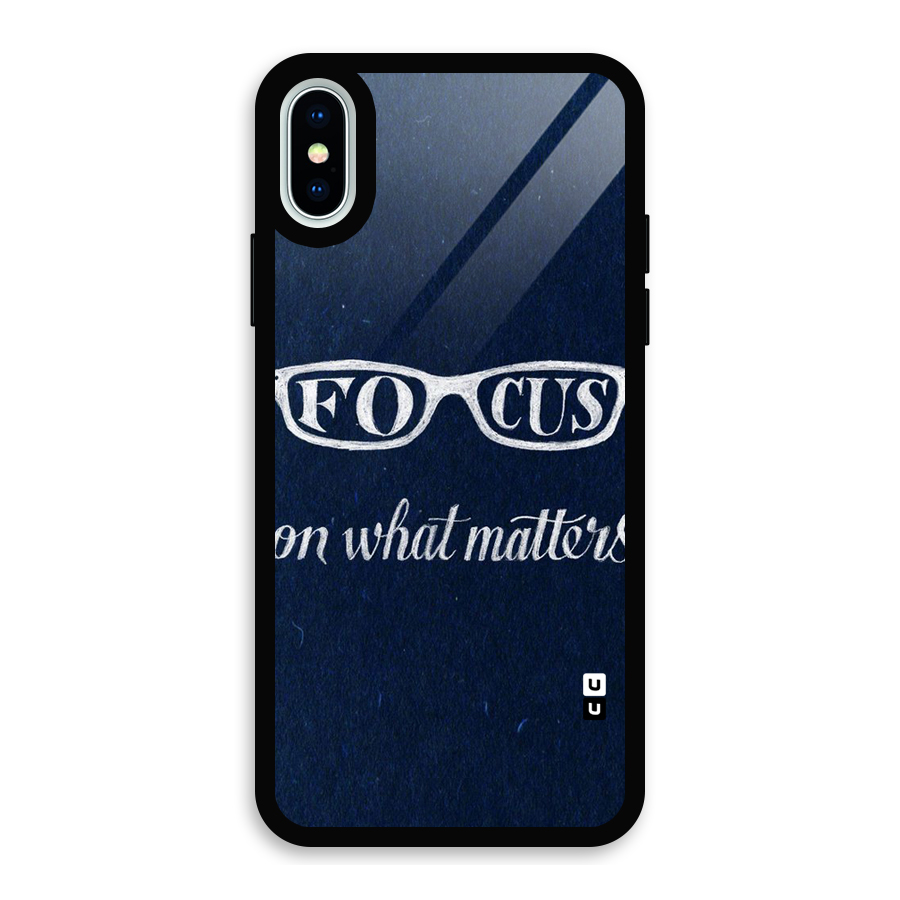 Focus Matters Glass Back Case for iPhone X