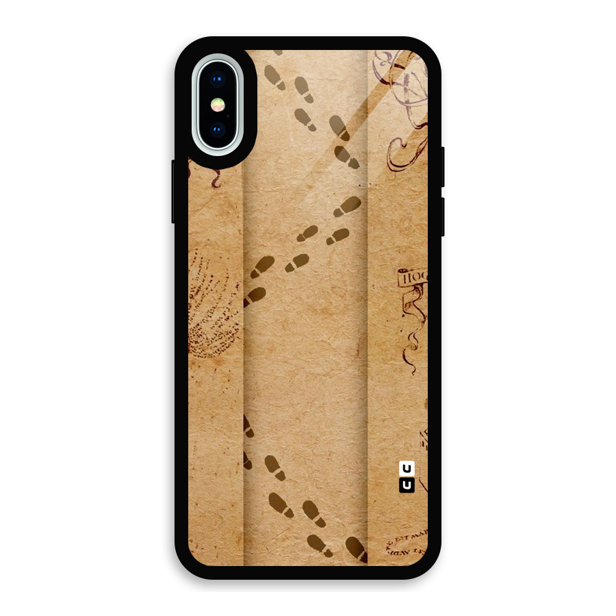 Footsteps Glass Back Case for iPhone X