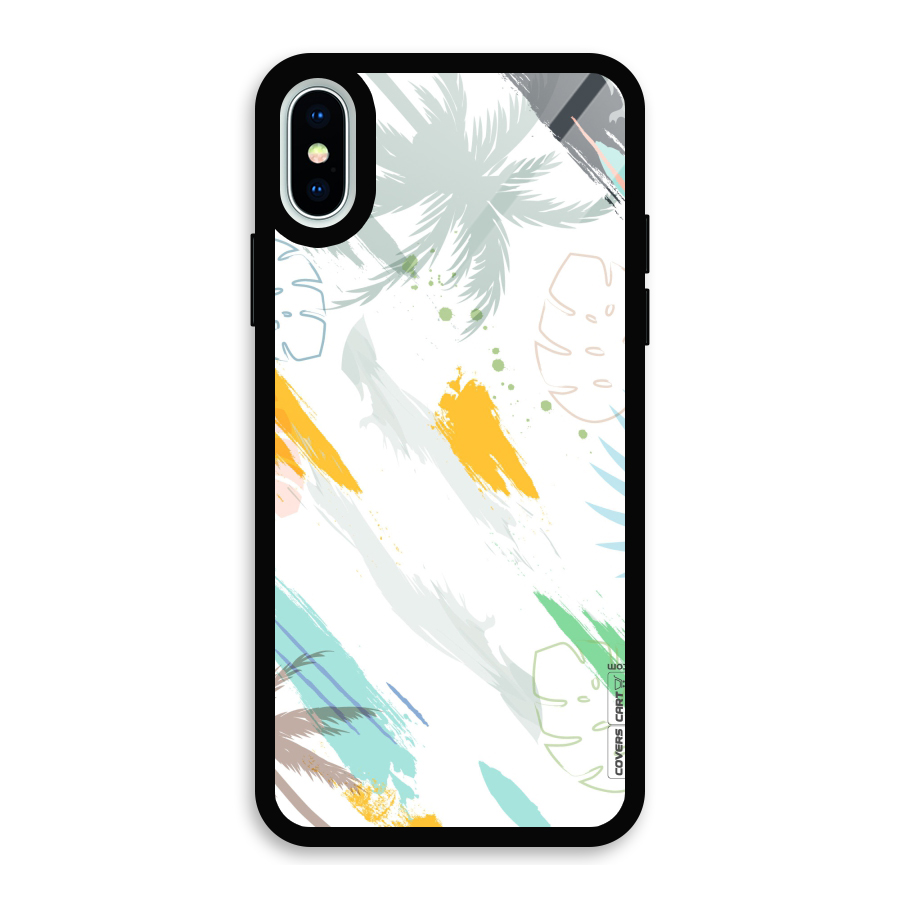 Fresh Colors Splash Glass Back Case for iPhone X