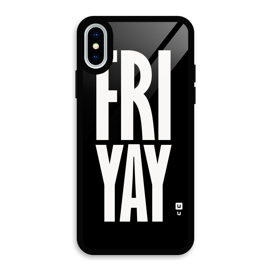Fri Yay Glass Back Case for iPhone X