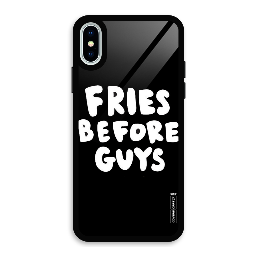 Fries Always Glass Back Case for iPhone X