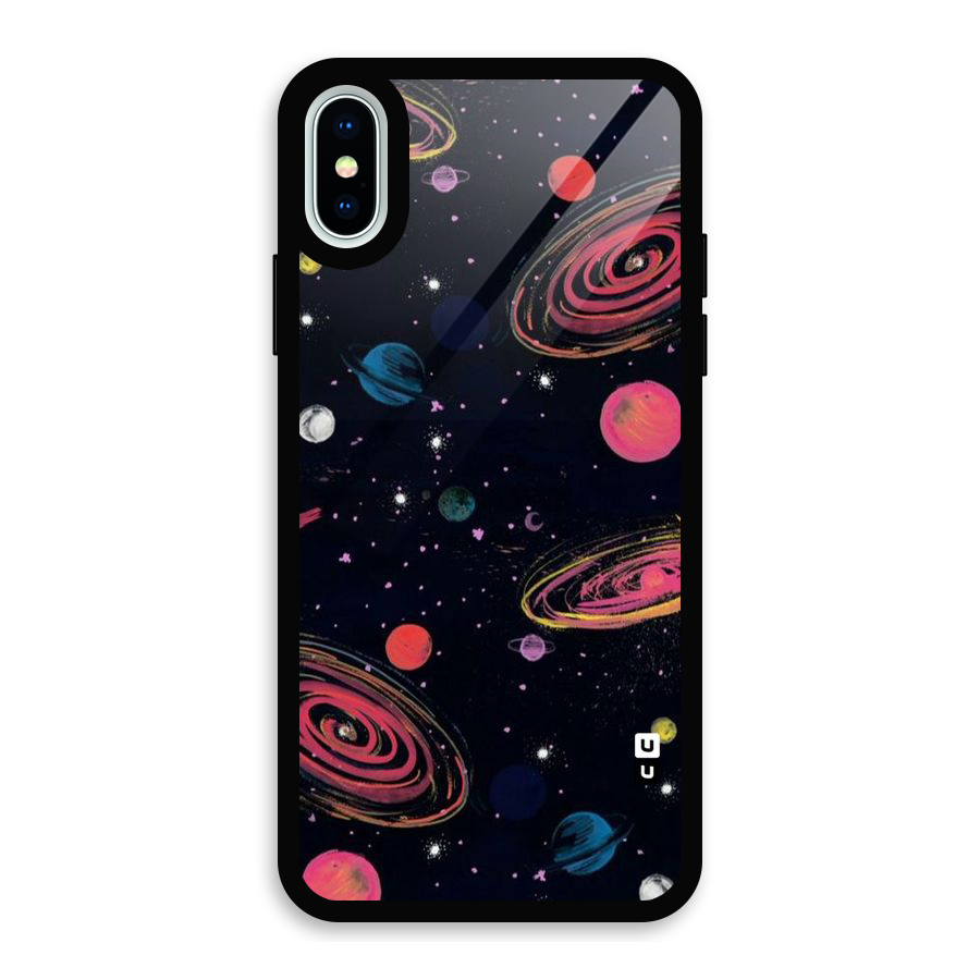 Galaxy Beauty Glass Back Case for iPhone X
