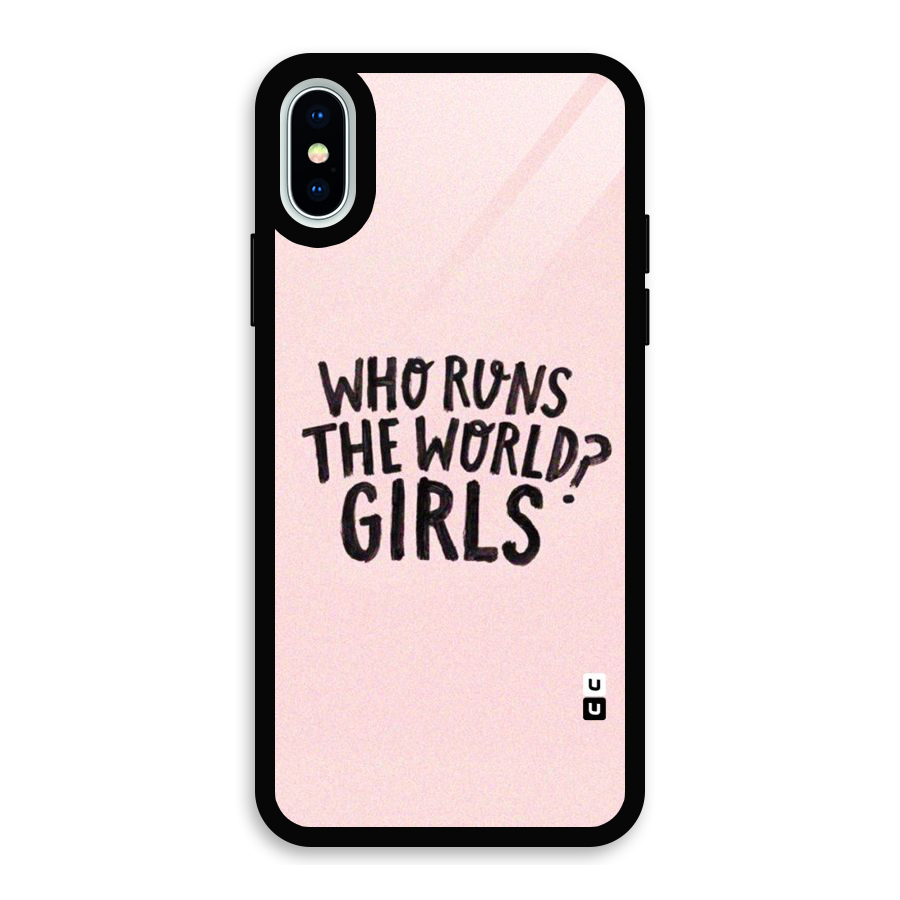 Girls World Glass Back Case for iPhone X