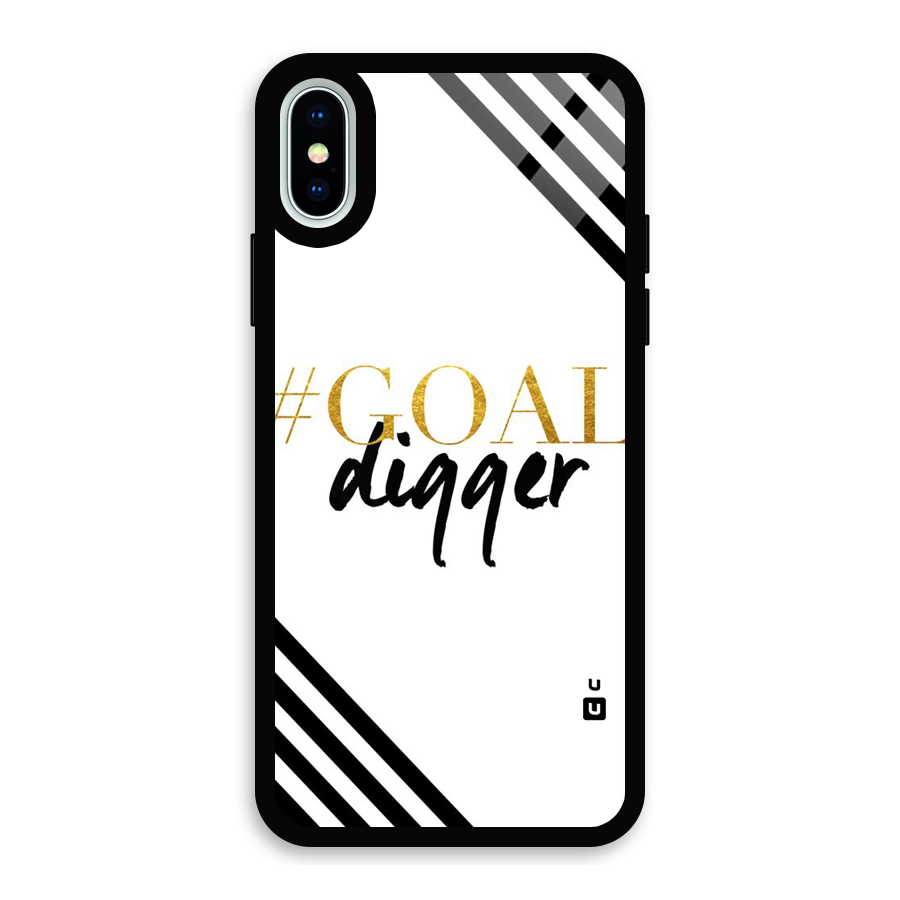 Goal Digger Glass Back Case for iPhone X