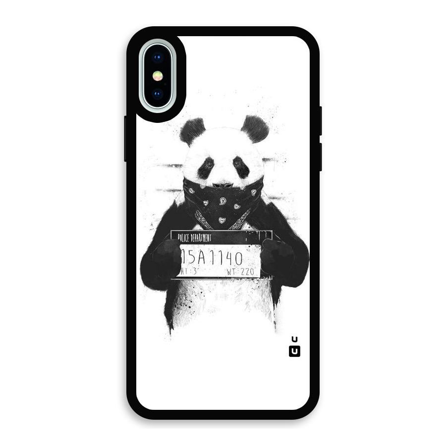Guilty Panda Glass Back Case for iPhone X