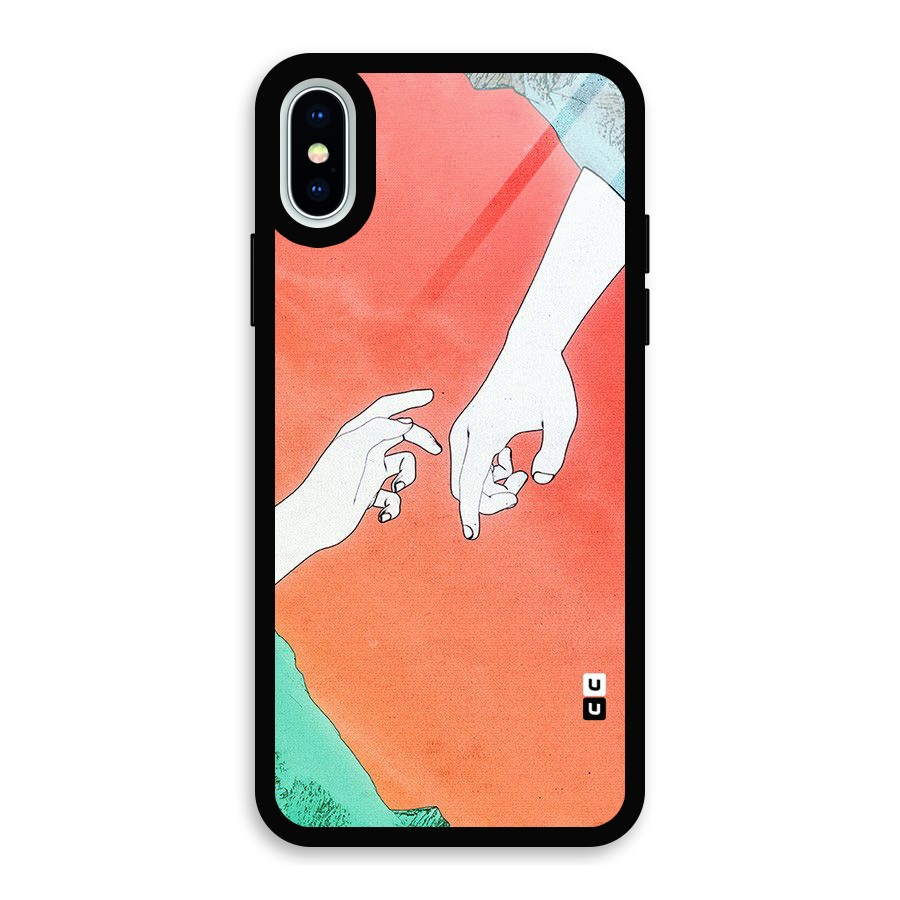 Hand Paint Drawing Glass Back Case for iPhone X
