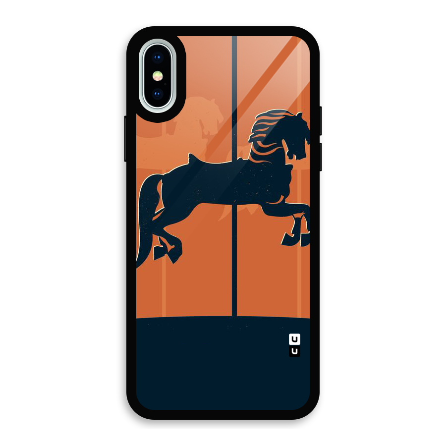 Horse Glass Back Case for iPhone X