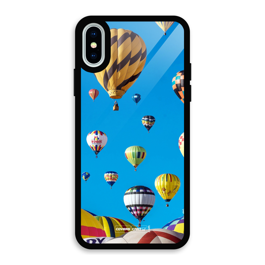 Hot Air Baloons Glass Back Case for iPhone X