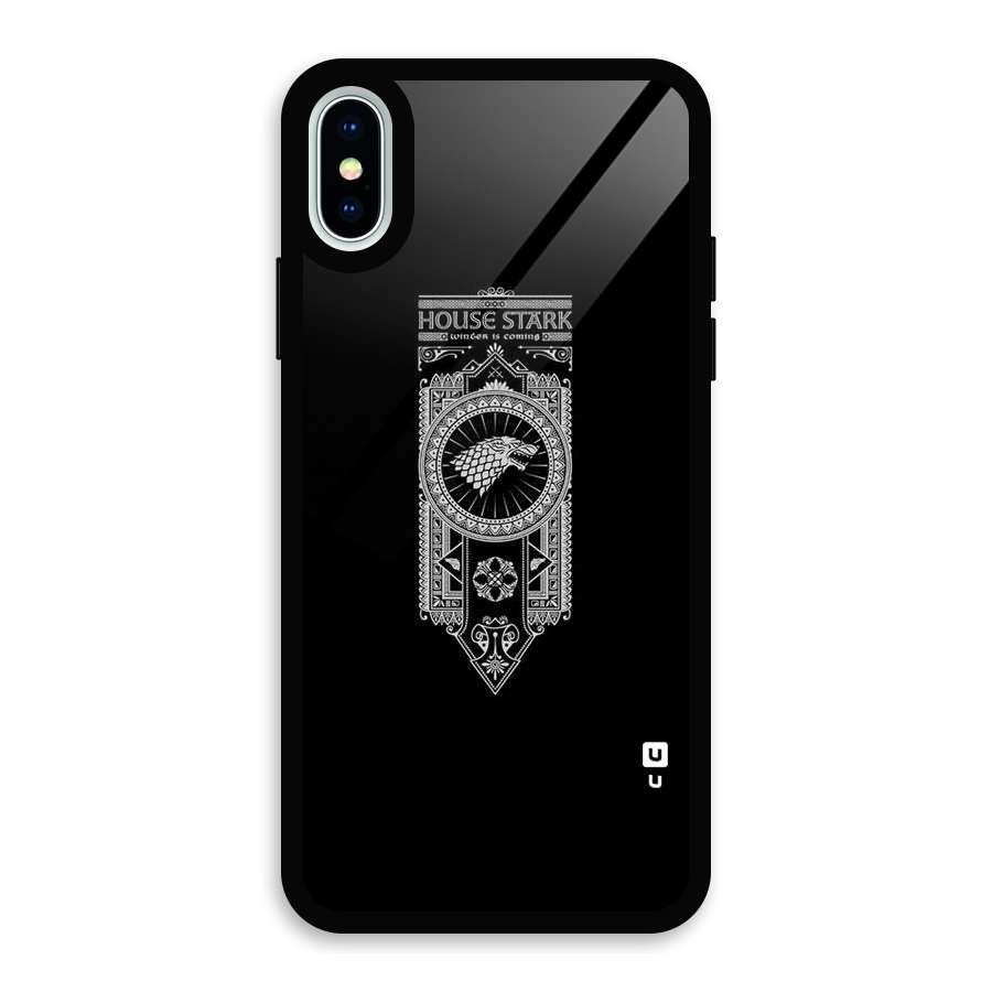 House Banner Glass Back Case for iPhone X