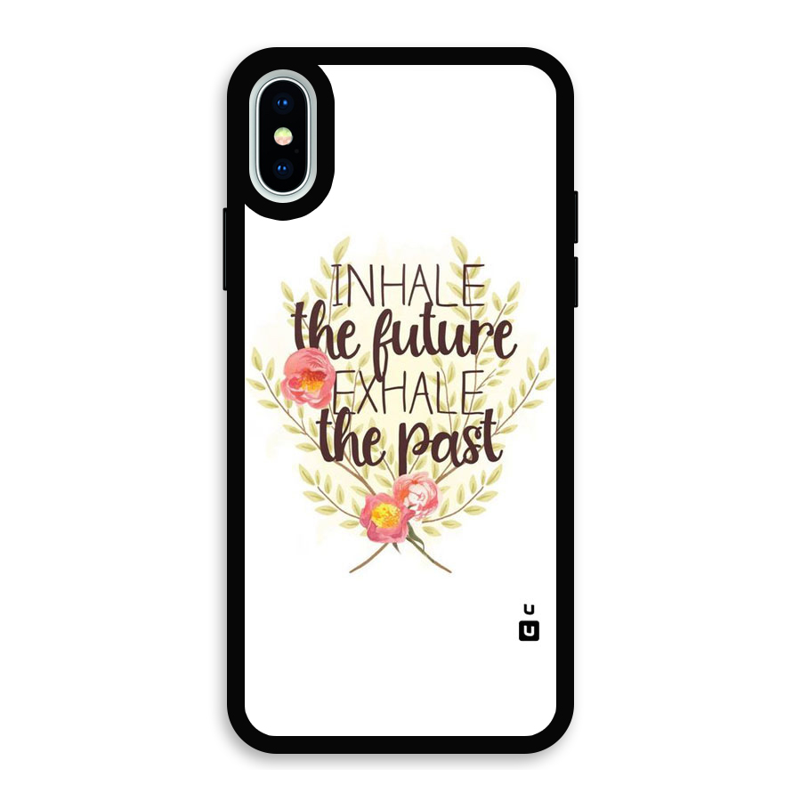 Inhale Future Glass Back Case for iPhone X