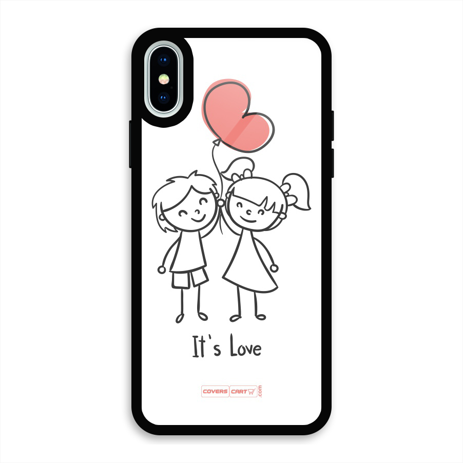 Its Love Glass Back Case for iPhone X