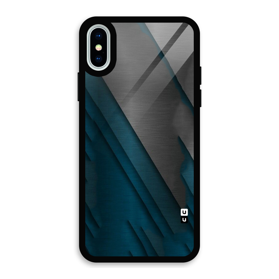 Just Lines Glass Back Case for iPhone X