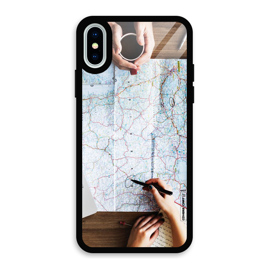 Just Travel Glass Back Case for iPhone X