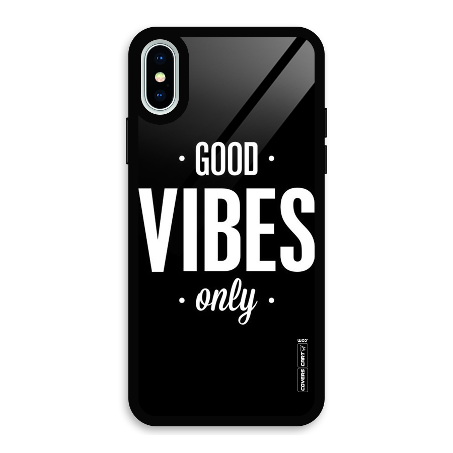Just Vibes Glass Back Case for iPhone X