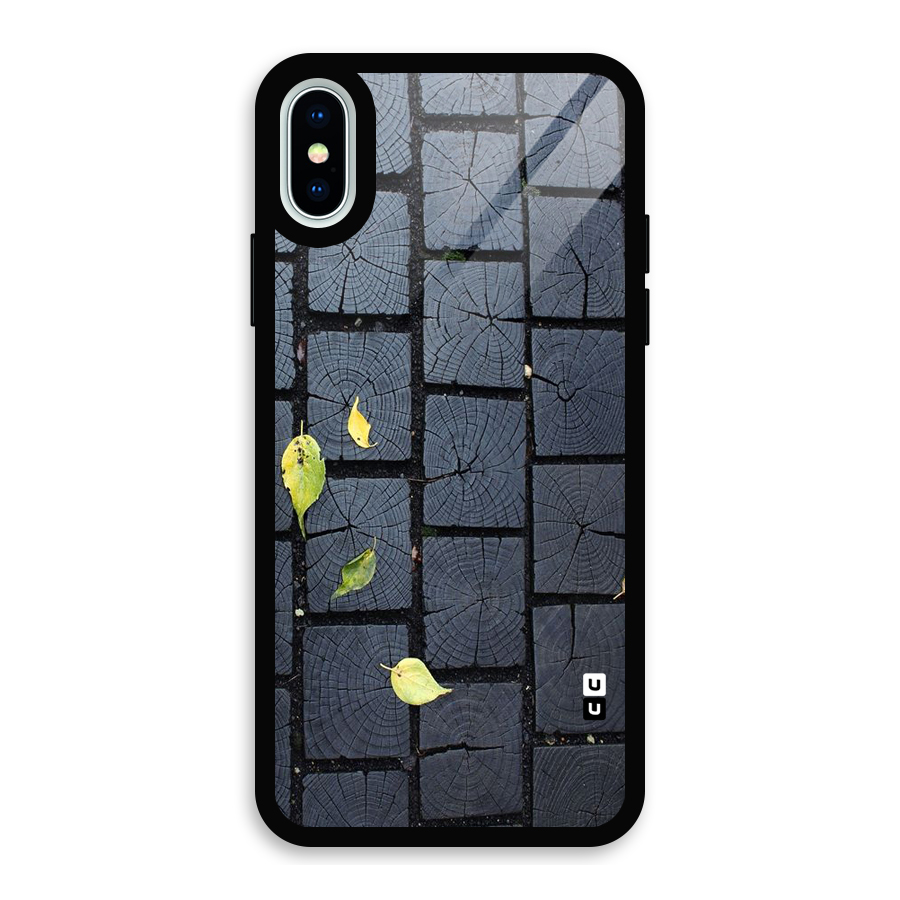 Leaf On Floor Glass Back Case for iPhone X