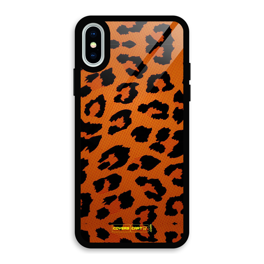 Leopard Glass Back Case for iPhone X