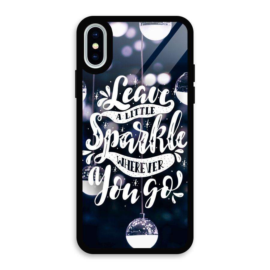 Little Spark Glass Back Case for iPhone X