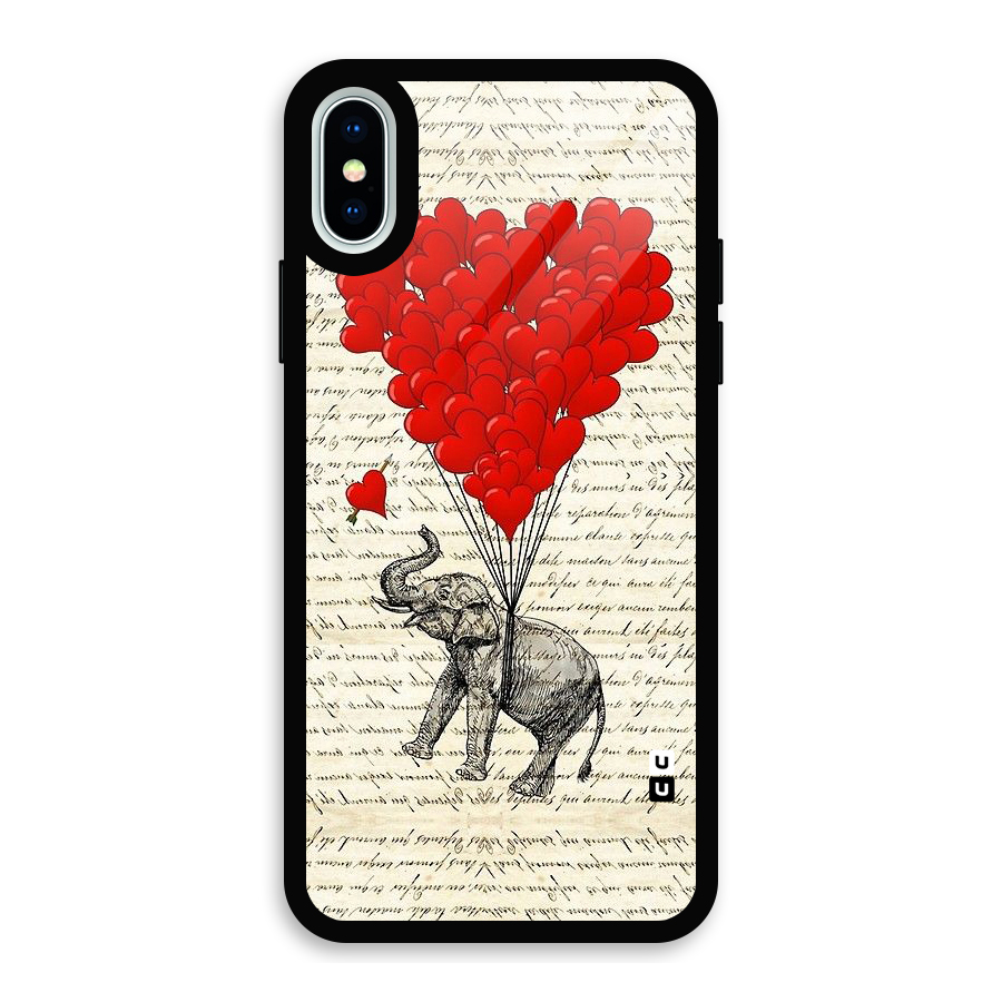 Love Weight Glass Back Case for iPhone X