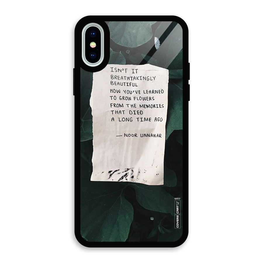 Memories Glass Back Case for iPhone X