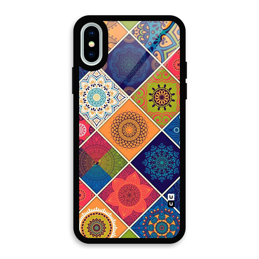 Multi Designs Glass Back Case for iPhone X